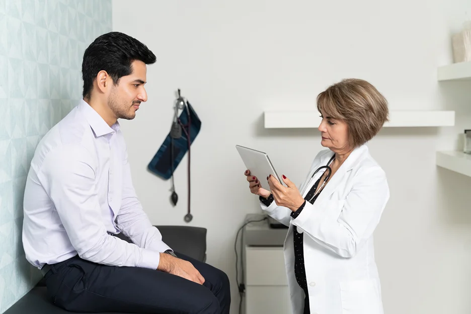 A doctor and Patient Consult